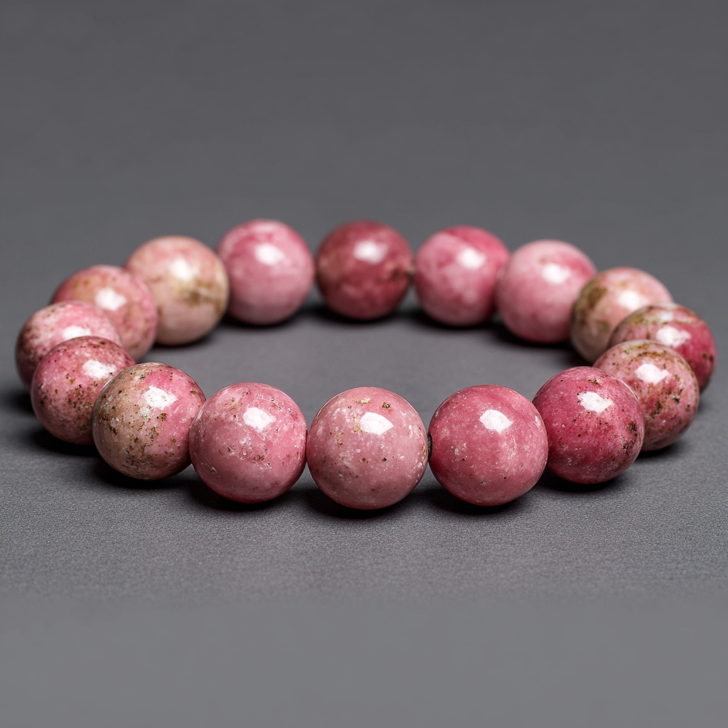 The Dark Matter | Rhodonite Bracelet | Emotional Power & Masculine Strength