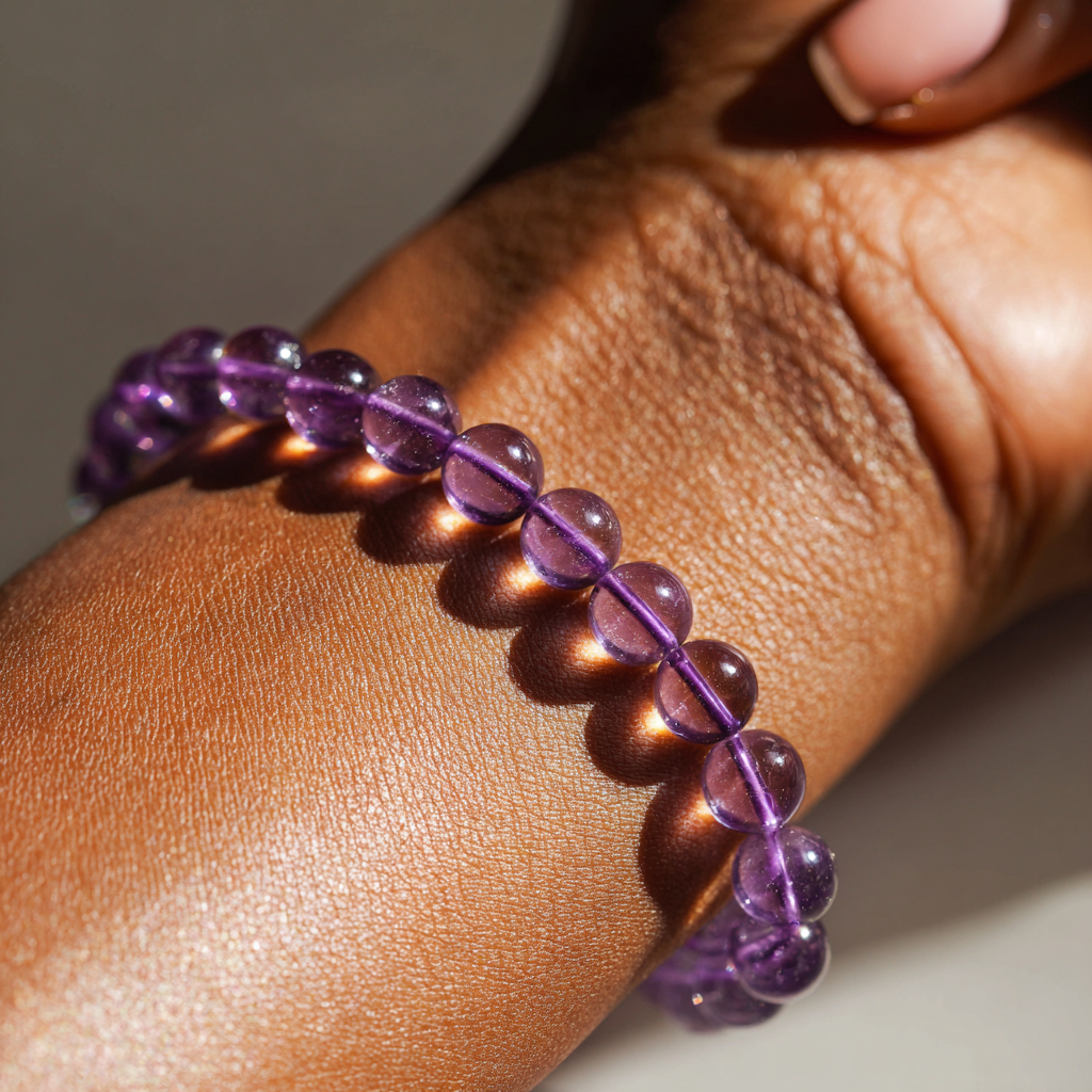 Amethyst Gemstone Bracelet | Psychic Protection & Spiritual Enlightenment