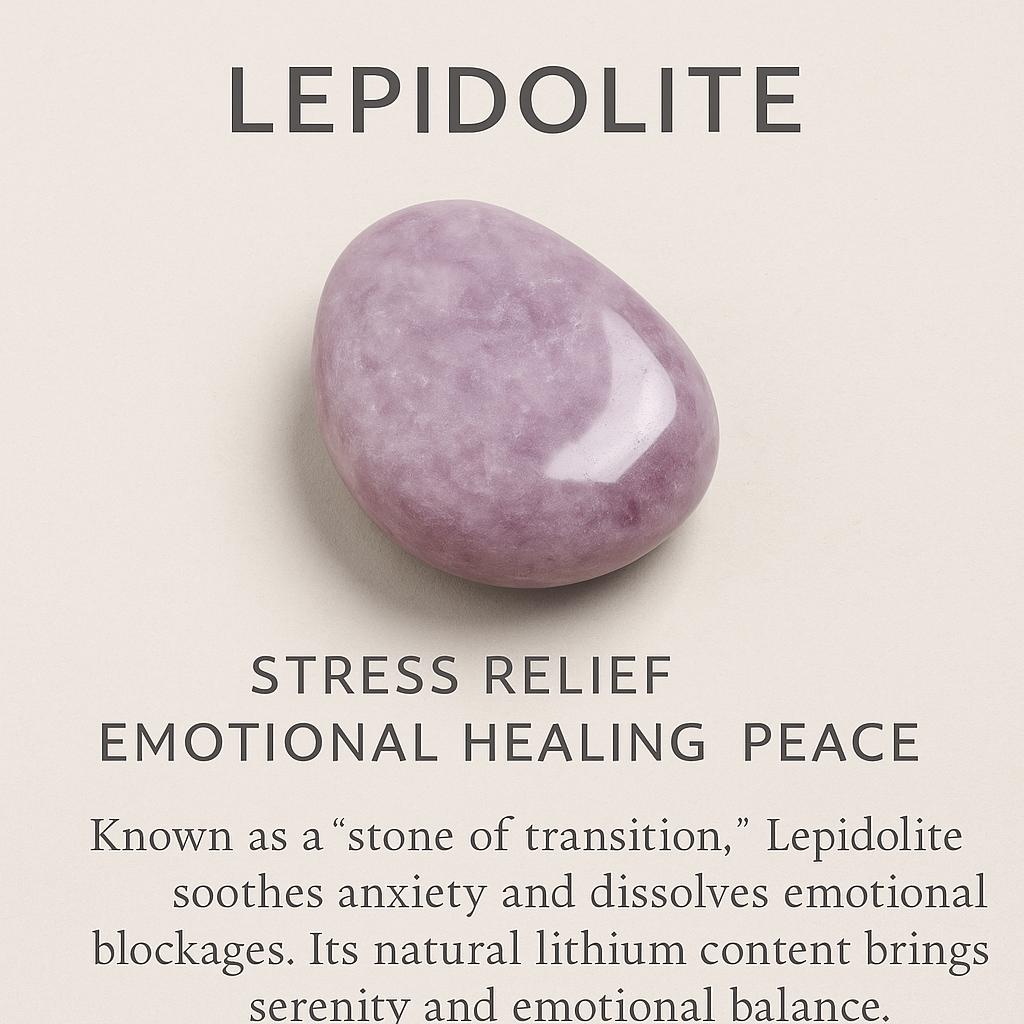 Lepidolite Crystal | Stress Relief, Calm & Emotional Balance