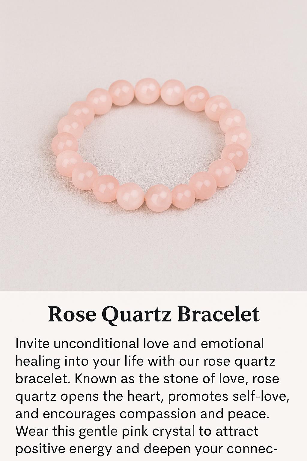 Rose Quartz Crystal Bracelet