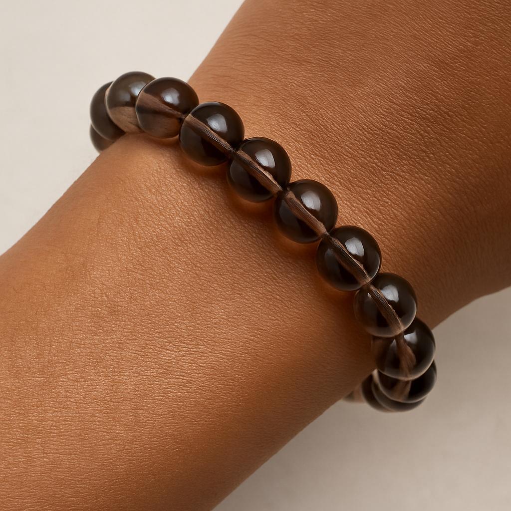 Smokey Quartz Crystal Bracelet