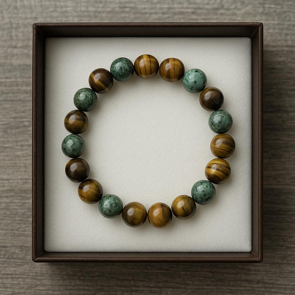 Vision & Power Bracelet – Tiger’s Eye & African Turquoise