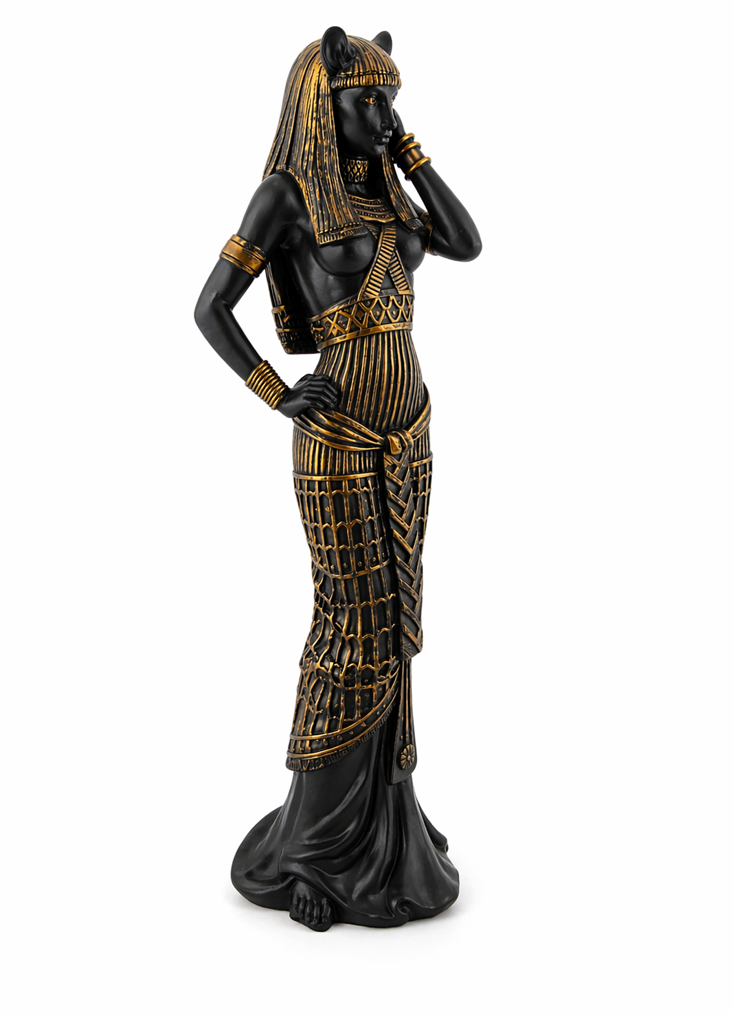 Bastet Goddess Statue | Egyptian Goddess of Protection & Divine Feminine | 10.75"
