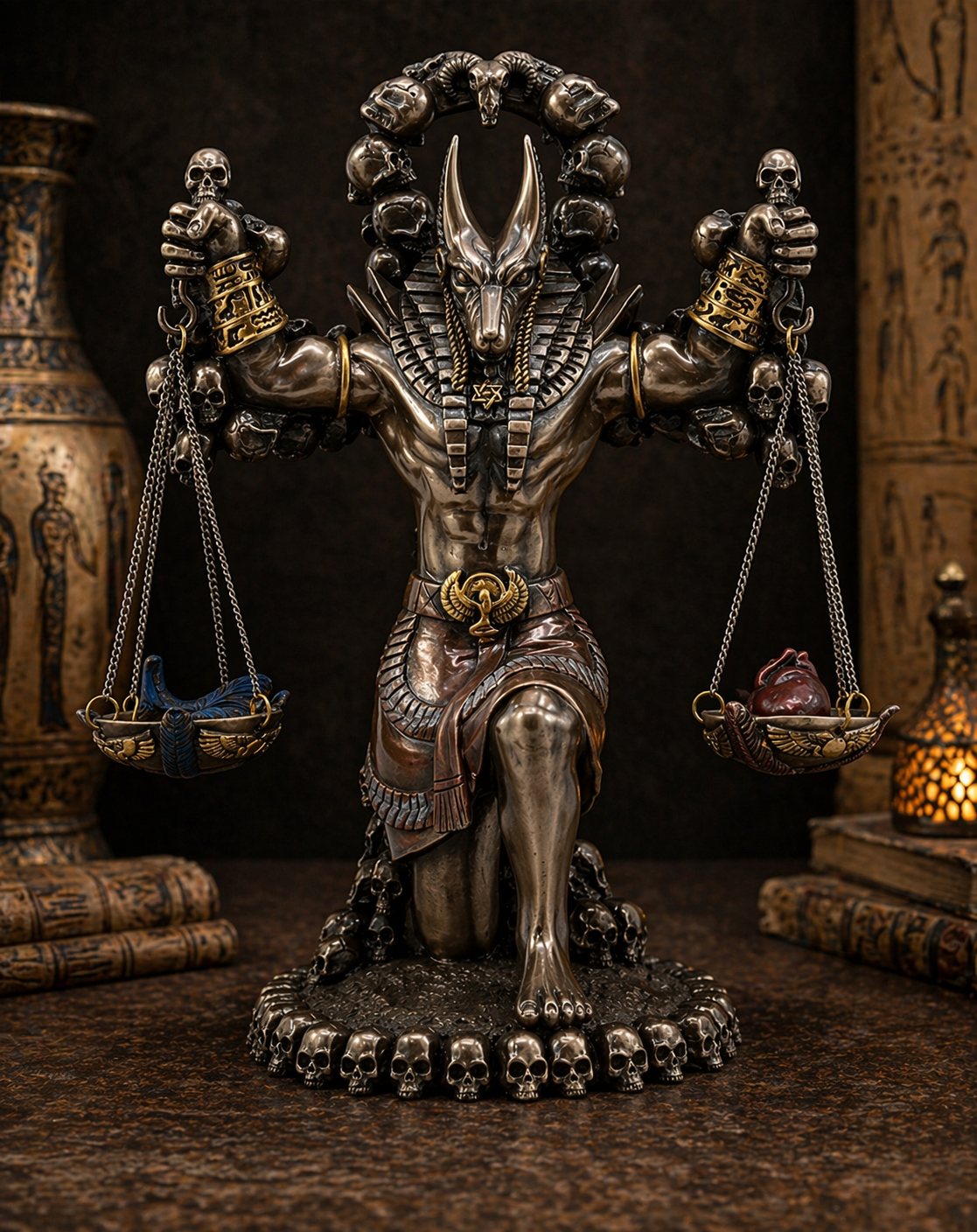 Anubis Statue | Egyptian God of the Afterlife | Sacred Decor & Spiritual Protection