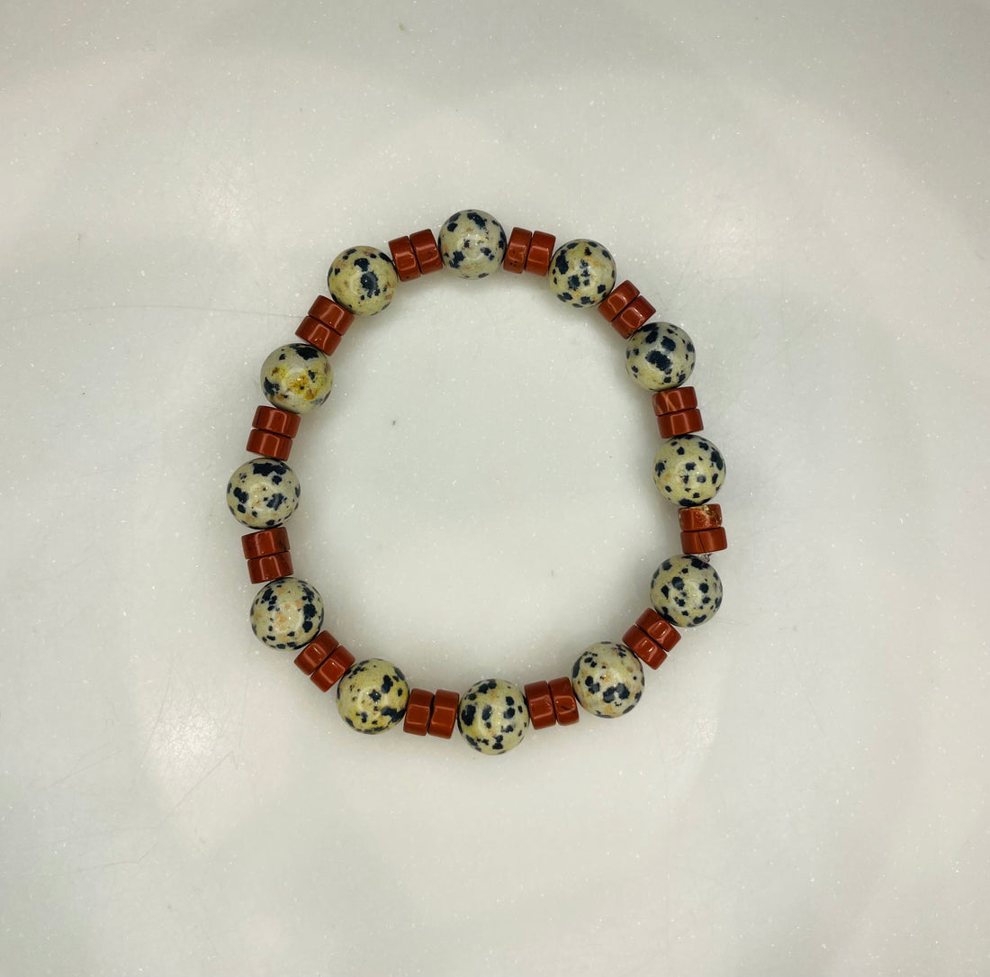 Dalmation Jasper and Red Jasper