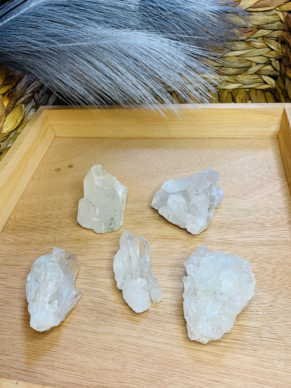 Clear quartz rough