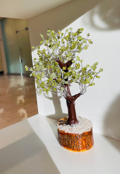 Peridot Crystal Tree