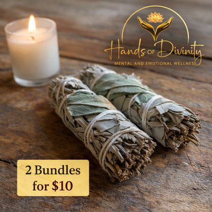 White Sage Bundle 2 for $10 | Space Cleansing, Energy Clearing &amp; Spiritual Protection