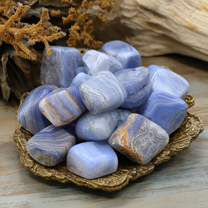Blue Lace Agate Crystal | Calm, Communication &amp; Gentle Healing