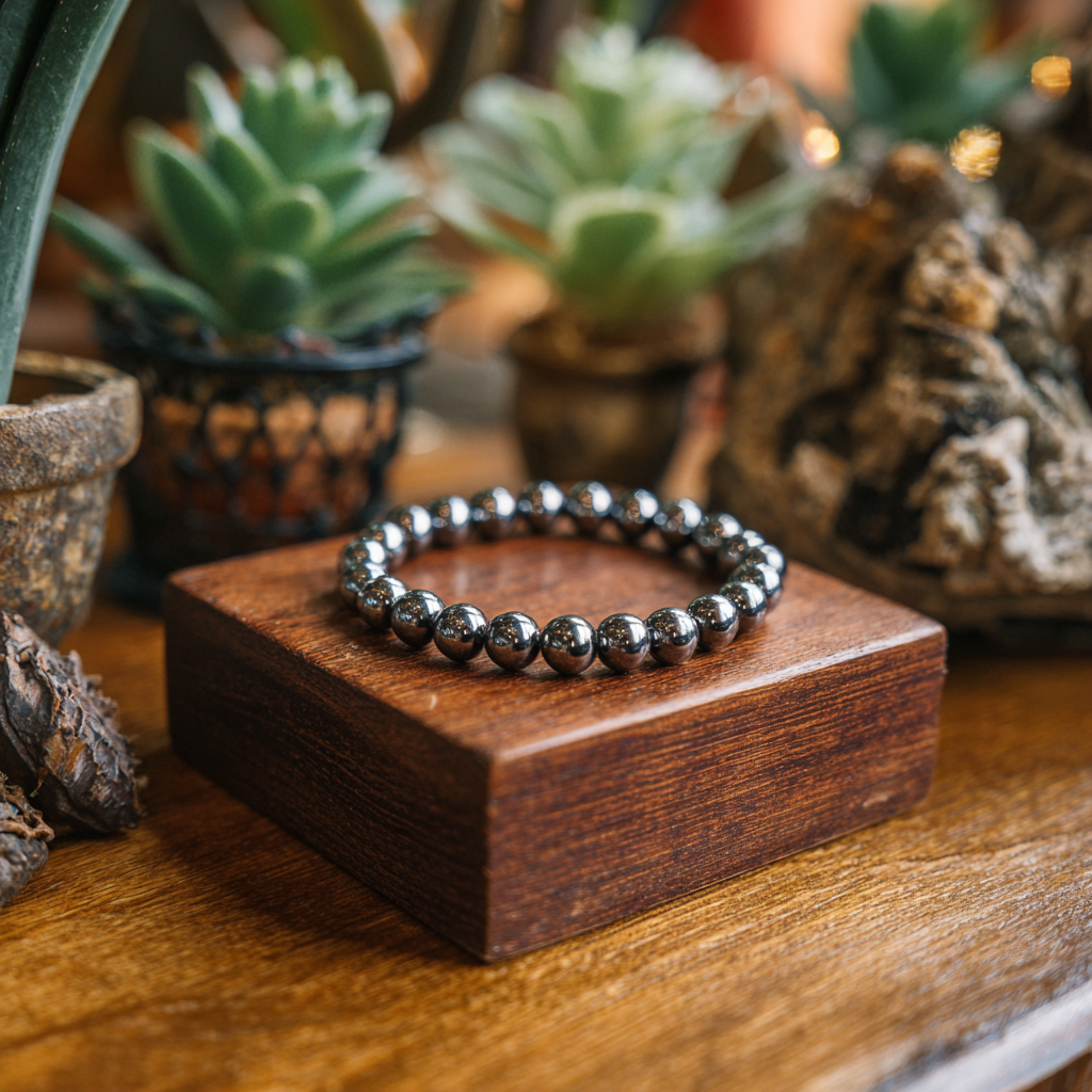 Dazzling Hematite Bracelet | Grounding, Calm &amp; Energetic Balance