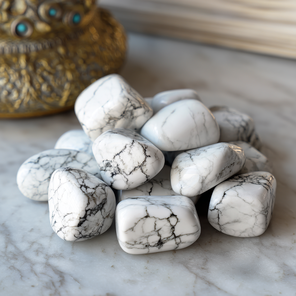 Howlite Crystal | Calm, Stress Relief &amp; Spiritual Balance
