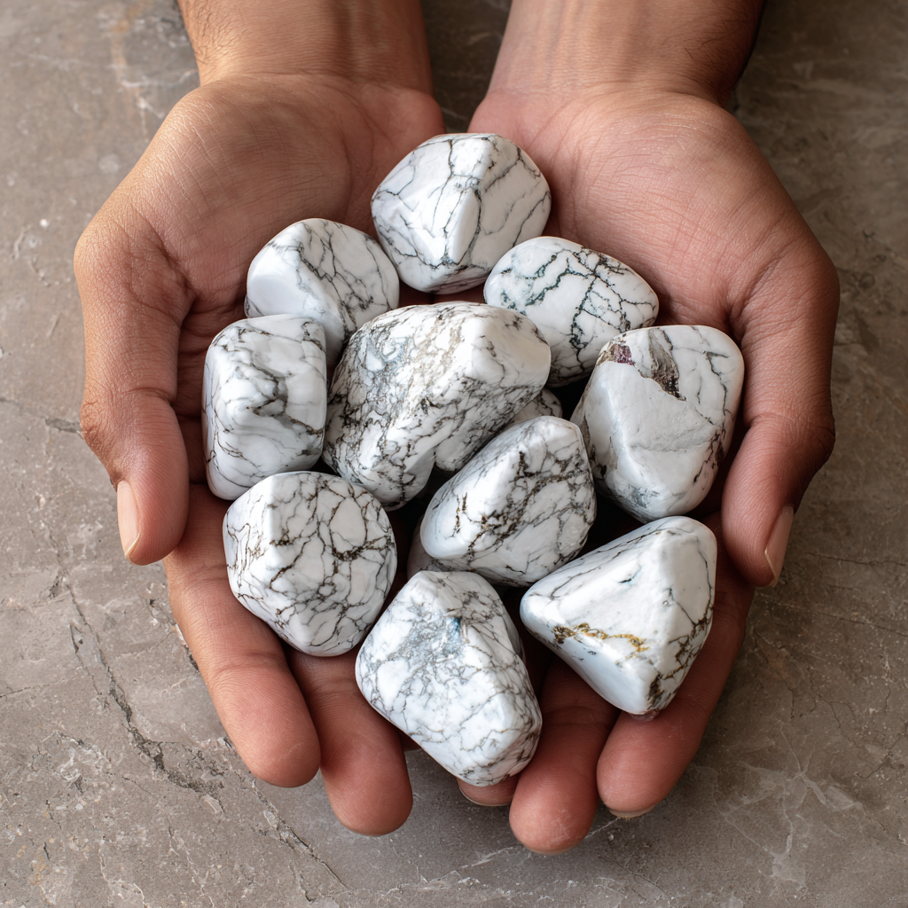 Howlite Crystal | Calm, Stress Relief &amp; Spiritual Balance