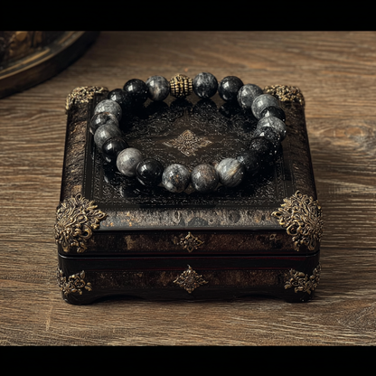 Grounded Warrior Bracelet – Hematite, Onyx, Agate &amp; Lava Stone