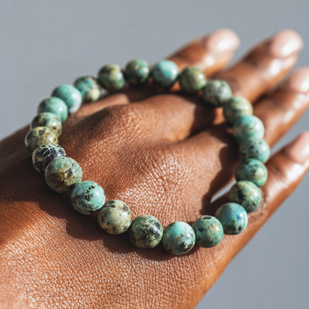 African Turquoise Bracelet | Stone of Evolution | Growth &amp; Transformation