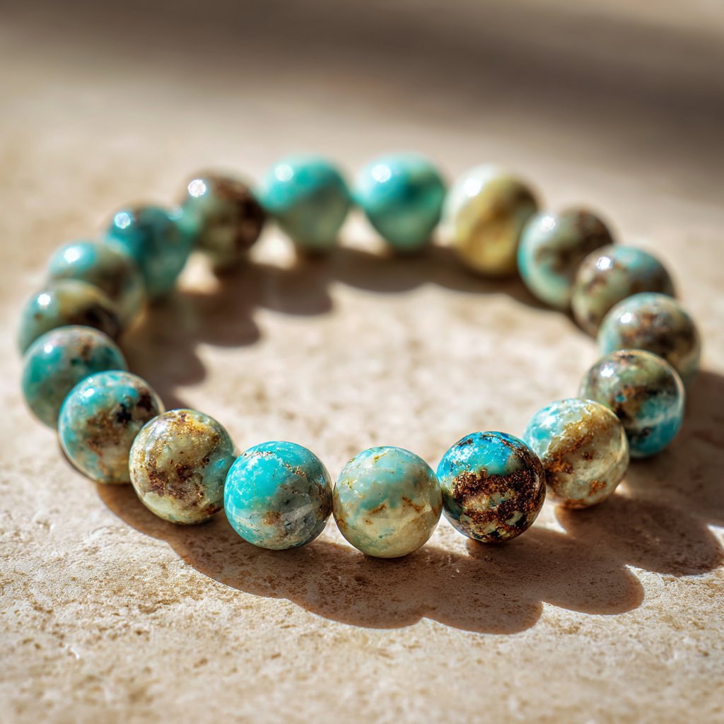 African Turquoise Bracelet | Stone of Evolution | Growth &amp; Transformation