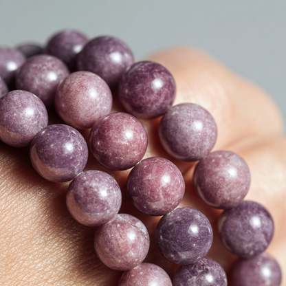 Lepidolite Bracelet | Stone of Peace | Anxiety Relief &amp; Emotional Balance