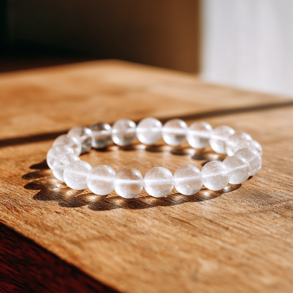 Selenite Bracelet | Crown Chakra, Clarity &amp; Divine Energy