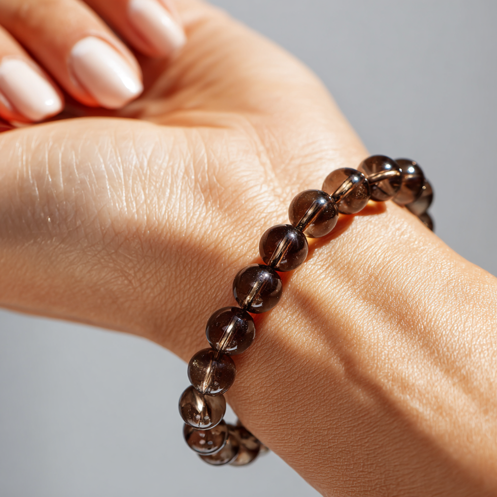 Smoky Quartz Bracelet | Grounding, Protection &amp; Elegant Balance