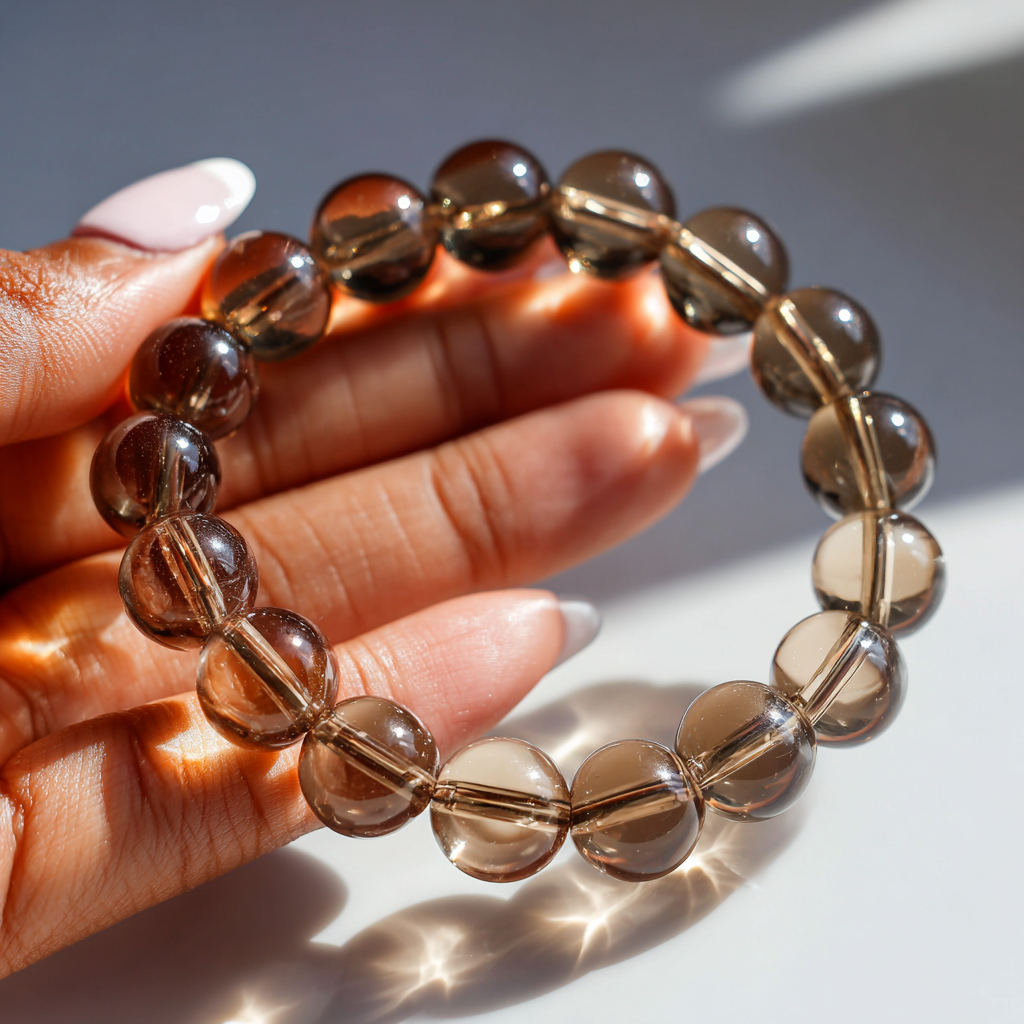 Smoky Quartz Bracelet | Grounding, Protection &amp; Elegant Balance