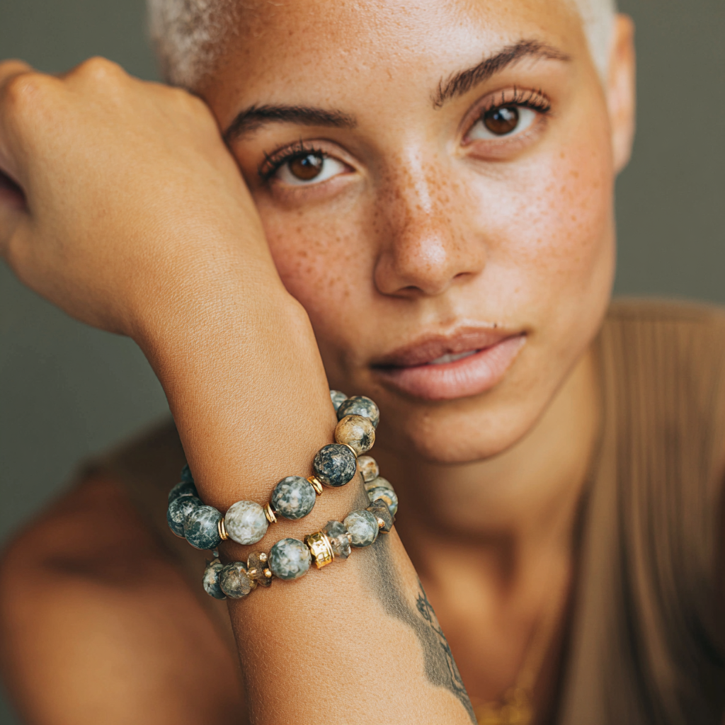 The Grounded Goddess | Moss Agate Bracelet | Growth, Abundance &amp; Sacred Feminine Earth Energy