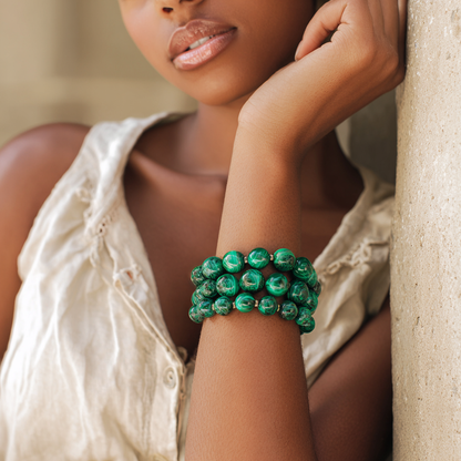 Malachite Crystal Bracelet | Stone of Transformation