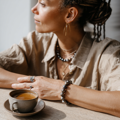 Pyrite Crystal Bracelet | Abundance, Confidence &amp; Wealth Manifestation | Solar Plexus Chakra