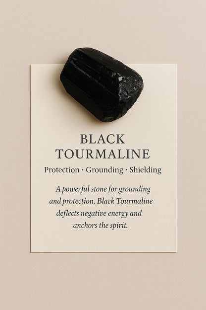 Black Tourmaline Crystal | Protection, Grounding &amp; Energy Purification