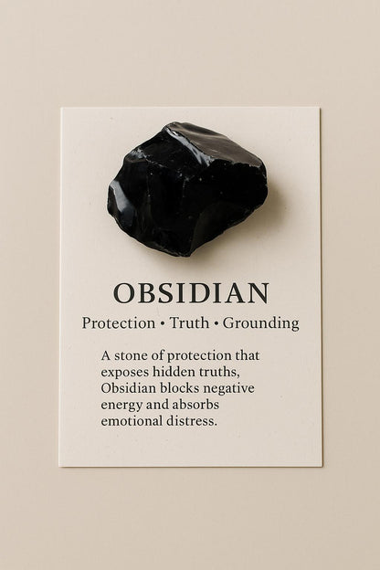 Obsidian Crystal | Protection, Healing &amp; Energetic Balance