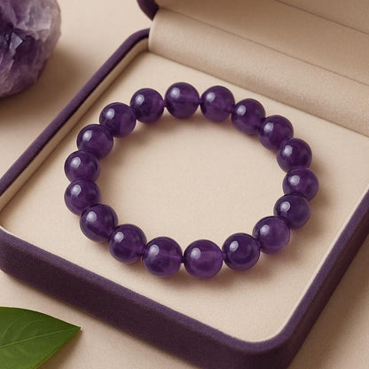 Amethyst Natural Gemstone Bracelet