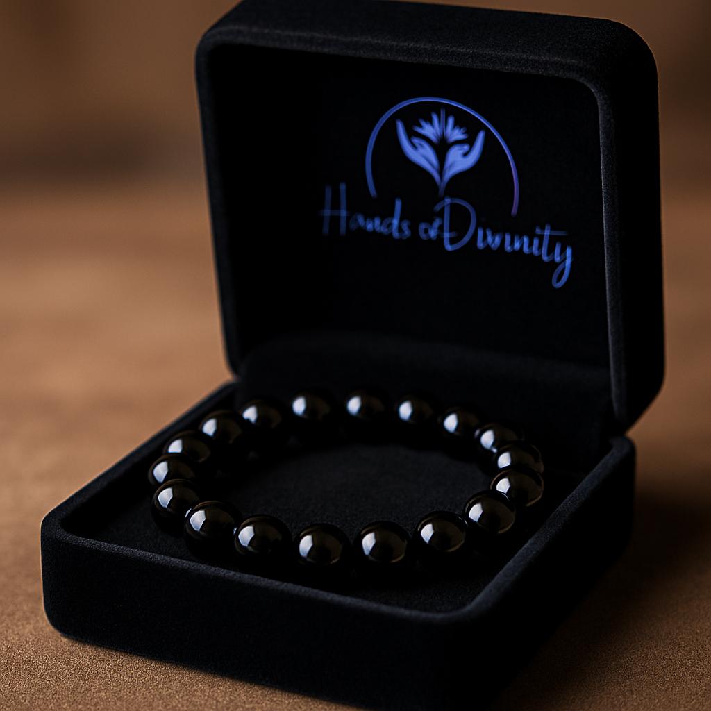 Black Obsidian Crystal Bracelet