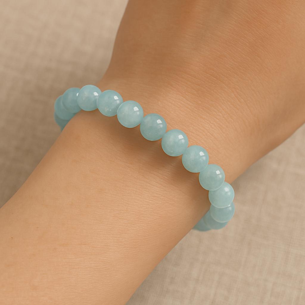 Aquamarine Crystal Bracelet