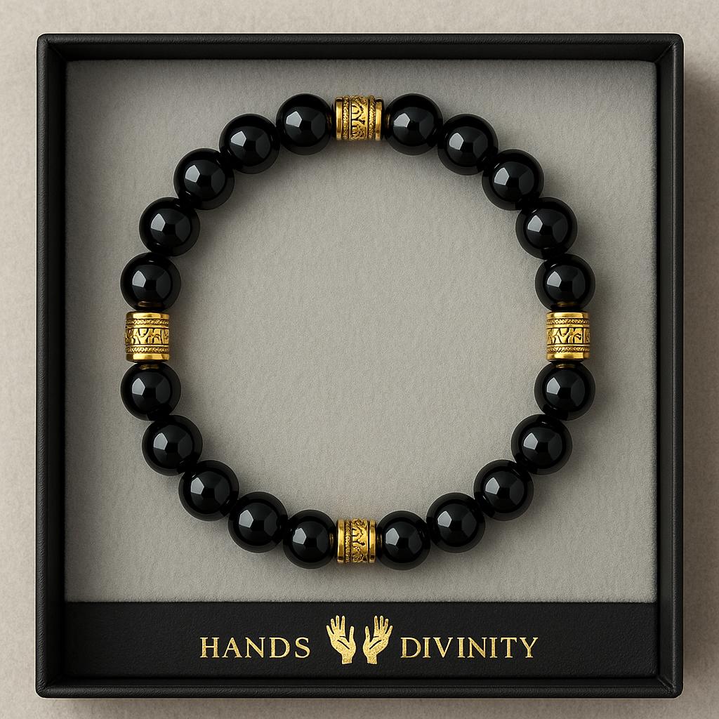 Elegant Black Onyx w Gold