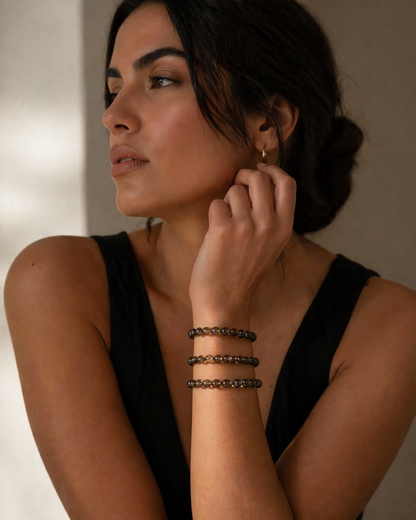 Smoky Quartz Bracelet | Grounding, Protection &amp; Elegant Balance