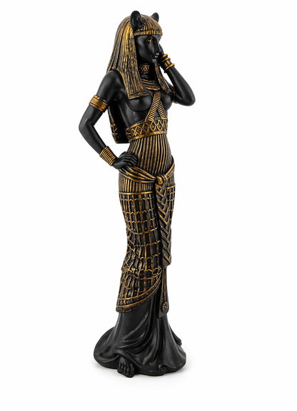 Bastet Goddess Statue | Egyptian Goddess of Protection &amp; Divine Feminine | 10.75"