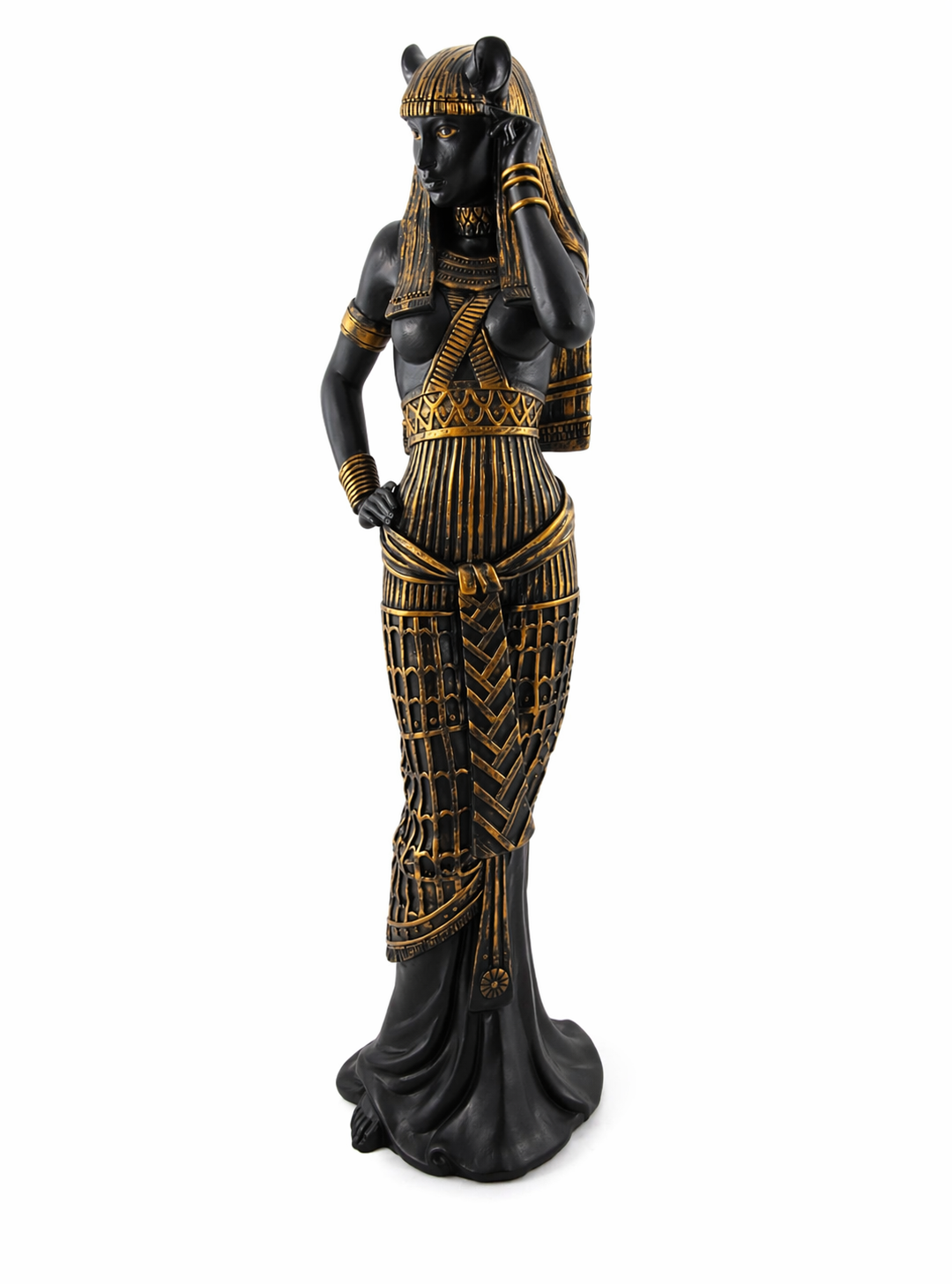 Bastet Goddess Statue | Egyptian Goddess of Protection &amp; Divine Feminine | 10.75"