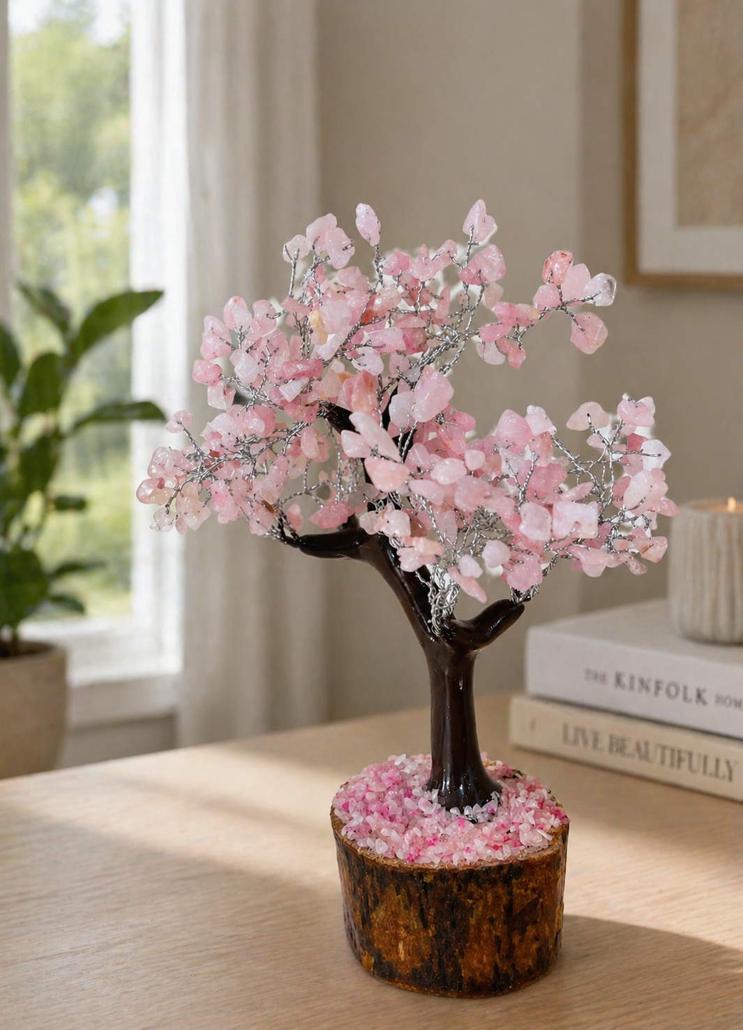 Rose Quartz Crystal Tree | Heart Chakra Healing, Love &amp; Inner Peace