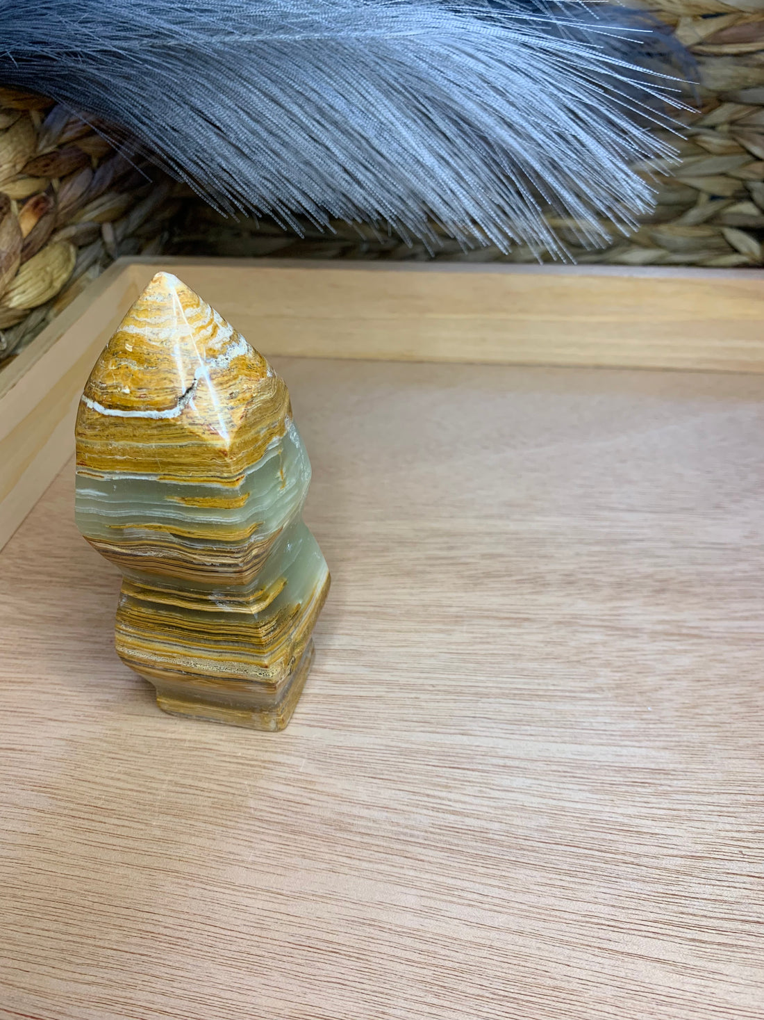 Caribbean Calcite Tower | Honey Calcite Tower | Hands of Divinity