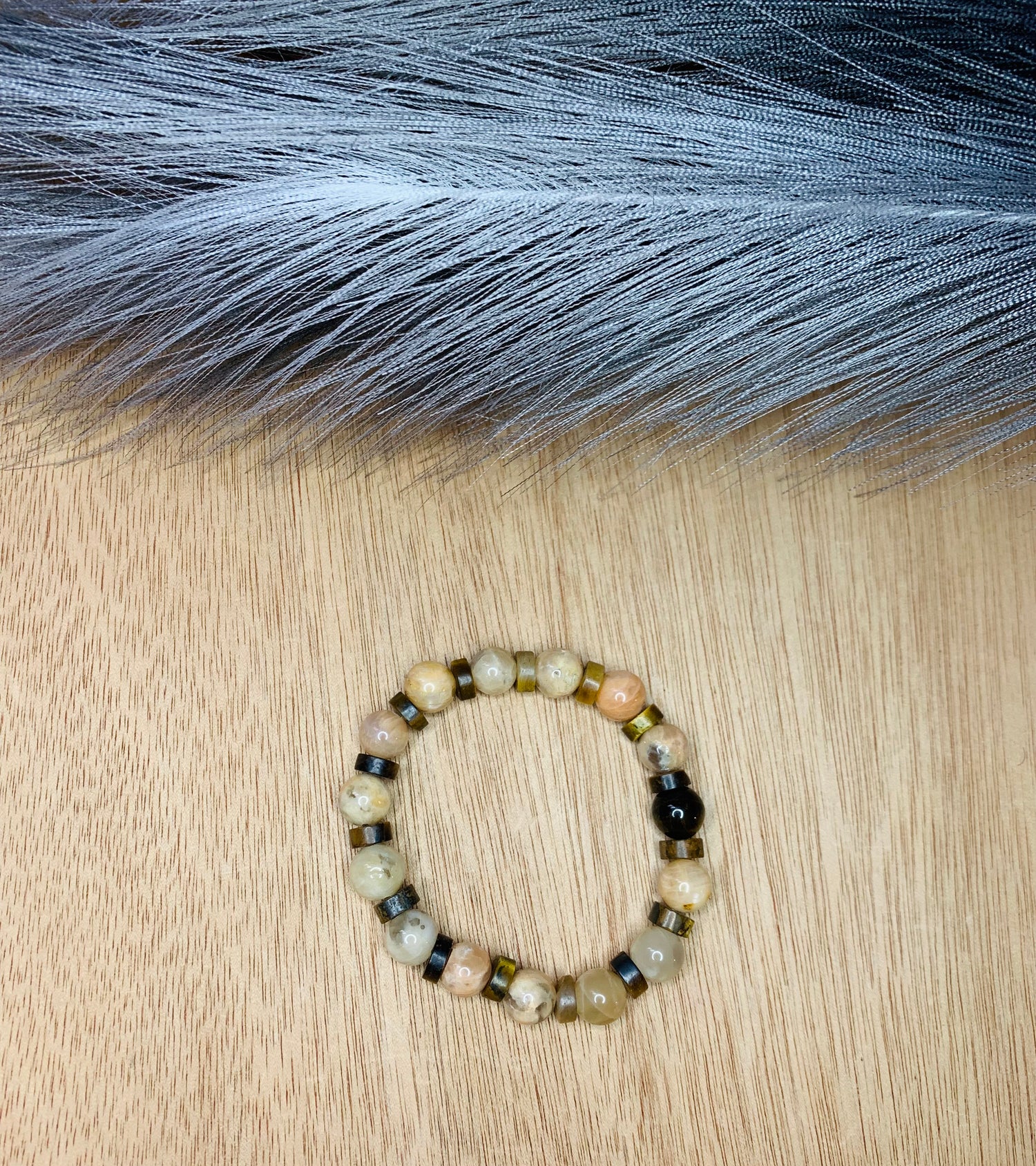 Sunstone &amp; Tigers eye 10mm
