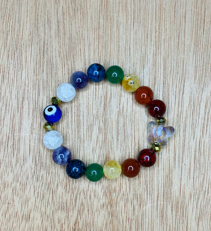 7 Chakra Butterfly Bracelet | Pendulum Bracelet | Hands of Divinity