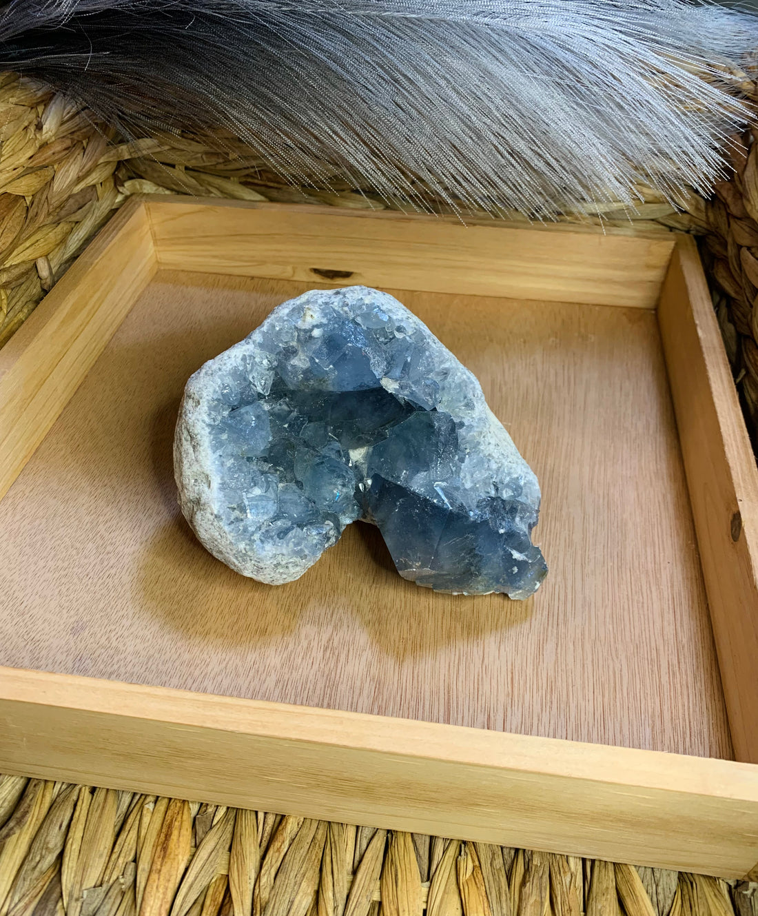 Beautiful Celestite Stone | Crystal Stone | Hands of Divinity