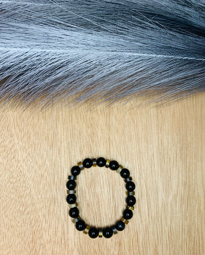 Classic Onyx/Tigers eye Bracelet