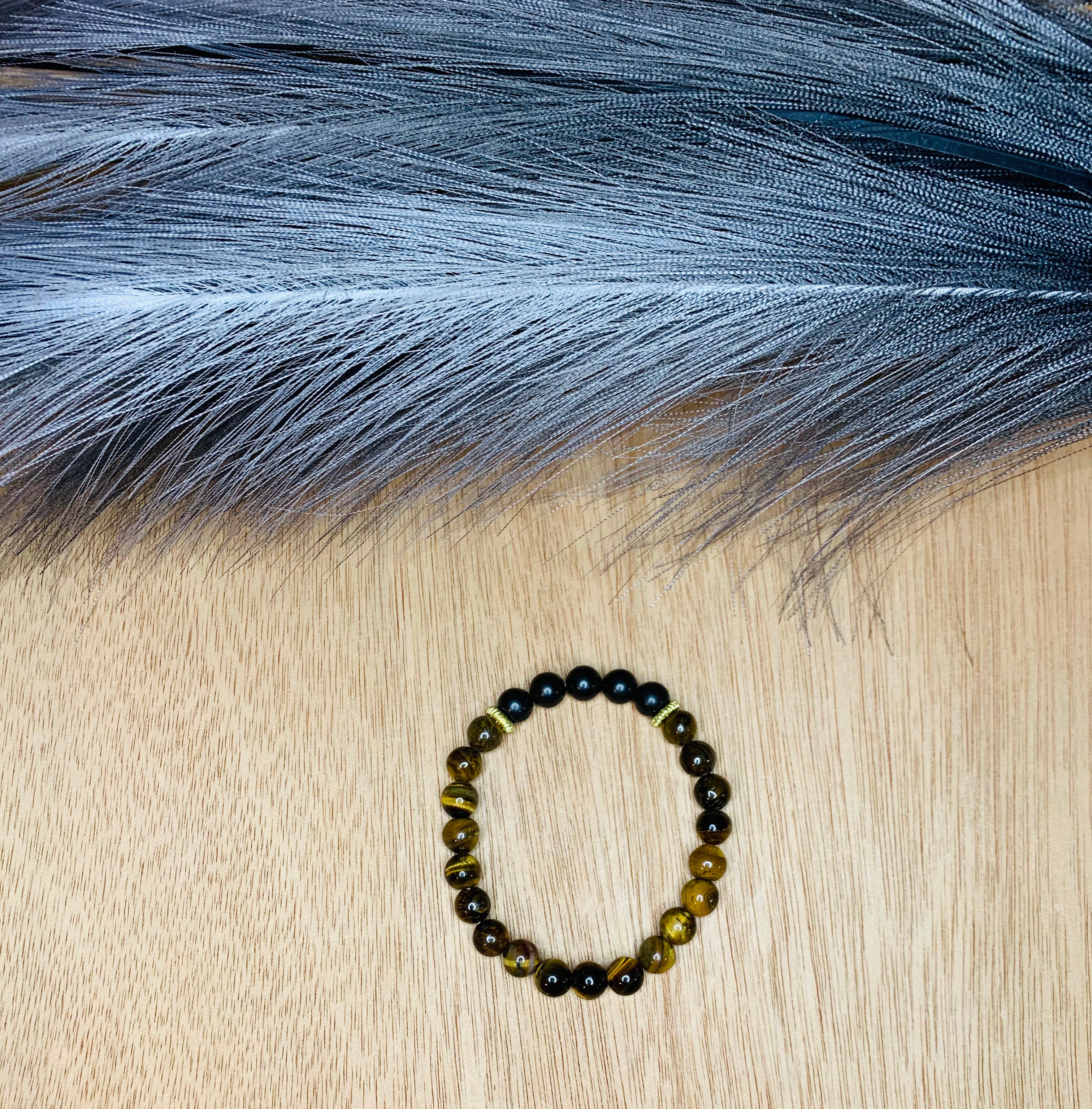 Classic Tigers eye &amp; Silver obsidian